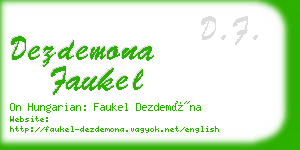 dezdemona faukel business card